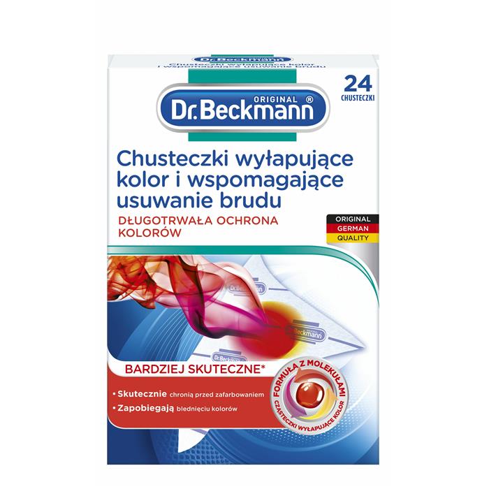 Chusteczki wyłapujące kolor - Dr.Beckmann Chusteczki Wyłapujące Kolor 24szt - 