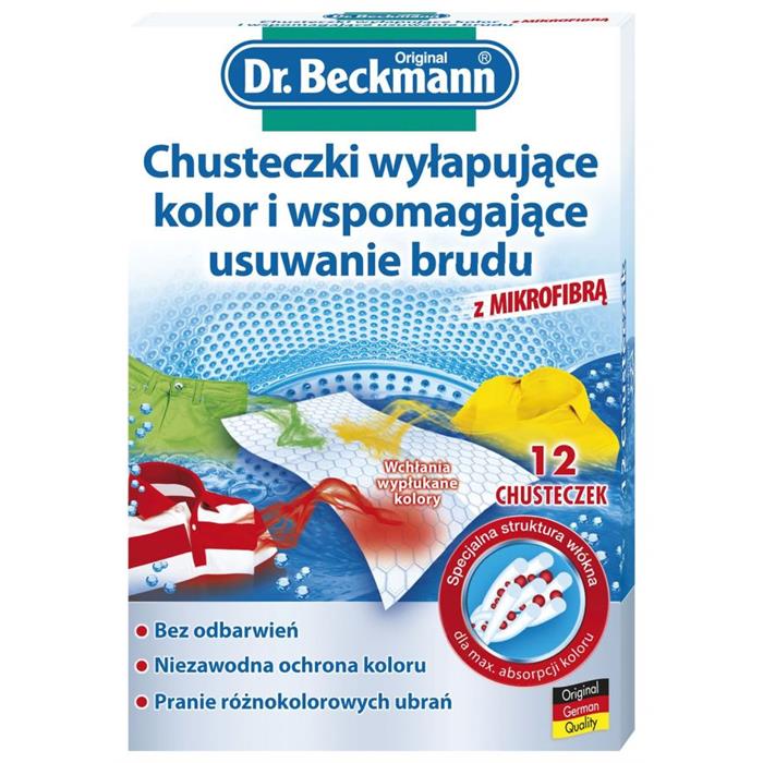 Chusteczki wyłapujące kolor - Dr.Beckmann Chusteczki Wyłapujące Kolor 12szt - 
