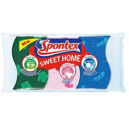 Spontex Zmywak Celuloza Sweet Home 3szt 97070297