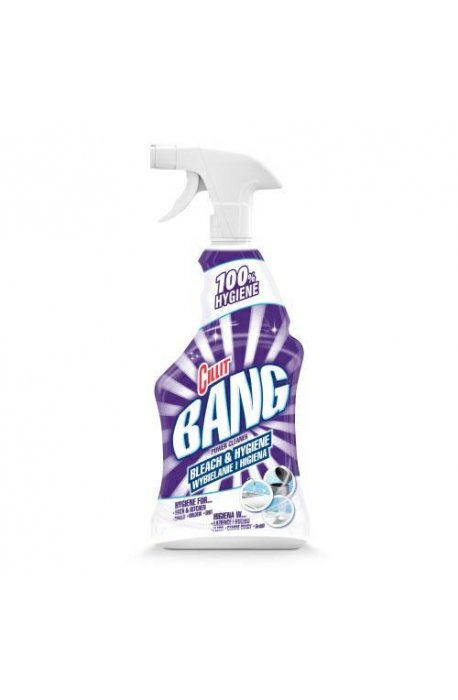 Płyny do WC lub łazienki oraz koszyki zapachowe - Spray Wybielający 750ml Biały Cillit Bang - 