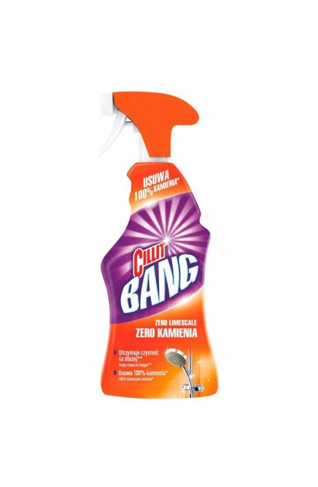 Płyny do WC lub łazienki oraz koszyki zapachowe - Spray Zero Kamienia 750ml Pomarańczowy Cillit Bang - 