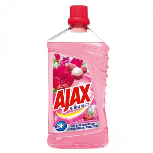 Płyn Uniwersalny Tulipan - Liczi 1l Różowy Ajax