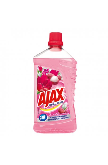 Środki uniwersalne - Płyn Uniwersalny Tulipan - Liczi 1l Różowy Ajax - 
