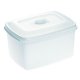 Pojemniki do żywności - Pojemnik Do Mikrofalówki 2,3l Top Box Biały 1545 Plast Team - 
