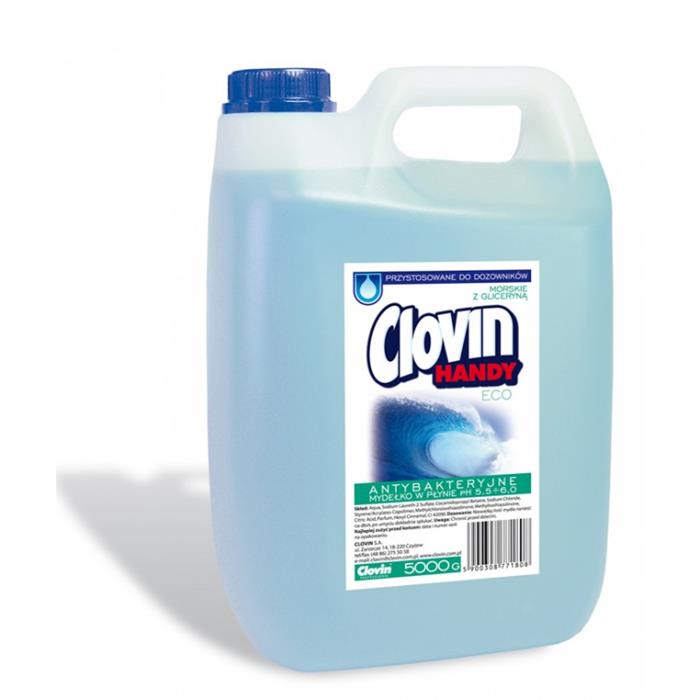 Mydła - Mydło antybakteryjne 5l Morskie Clovin - 