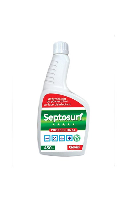 Płyny antybakteryjne, dezynfekujące - Septosurf 450ml Płyn Do Dezynfekcji Clovin - 