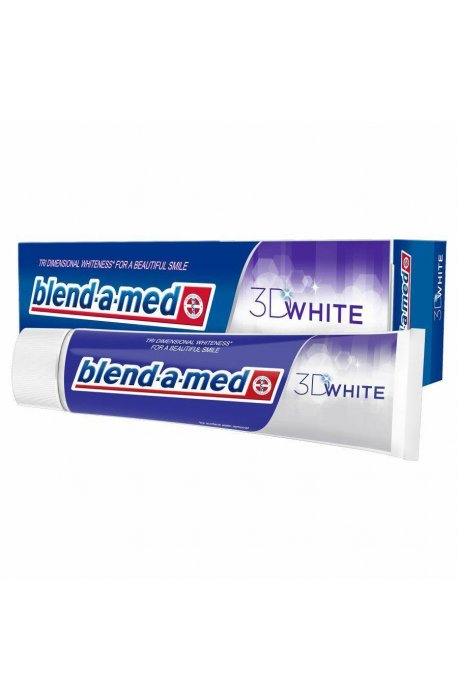 Pasty do zębów - Pasta Do Zębów 100ml White 3D Blend-a-med - 