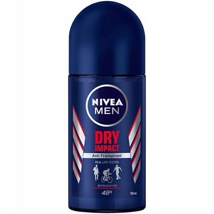 Antyperspiranty - Nivea Roll-On Men Dry Impact Antyprespirant 50ml - 