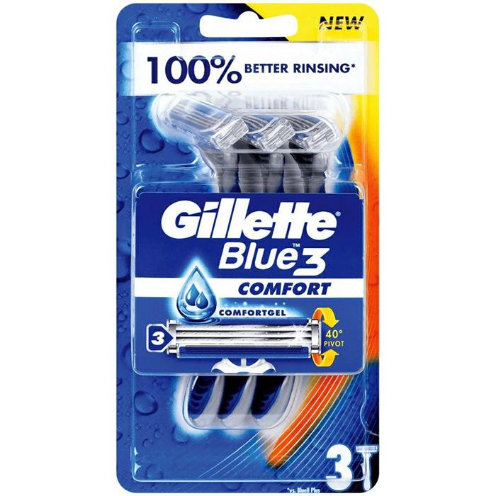 Do golenia - Gillette Blue3 Comfort Maszynki Do Golenia 3szt - 