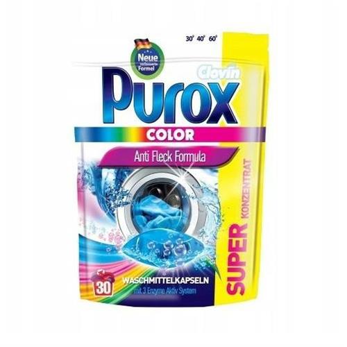 Purox Kapsułki Do Prania Color 30szt Clovin