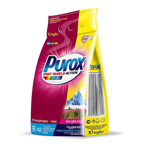 Purox Proszek Do Prania 10kg Color Worek Clovin